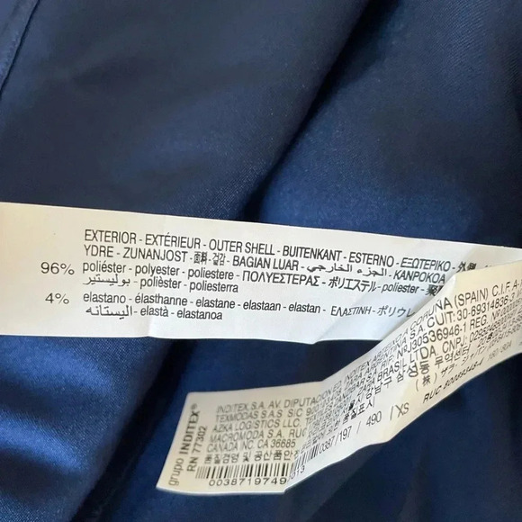 Zara blue back jewel strap satin midi dress - Picture 9 of 11